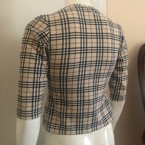Burberry Nova Check Half Sleeve Top - Picture 6 of 11